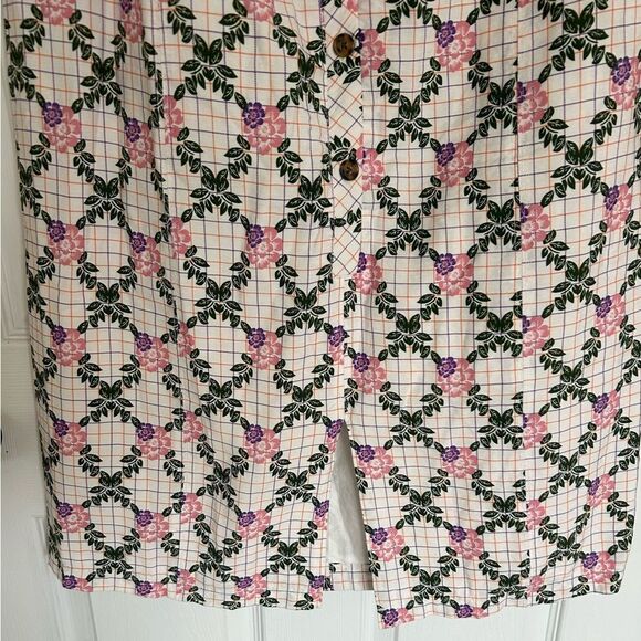 The East Order Tarshie Floral White print Sleeveless Midi Dress Size 3X - Picture 6 of 16